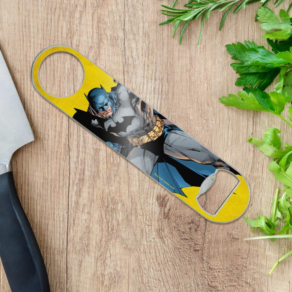Batman Character Stainless Steel Vinyl Covered Flat Bartender Speed Bar Bottle Opener