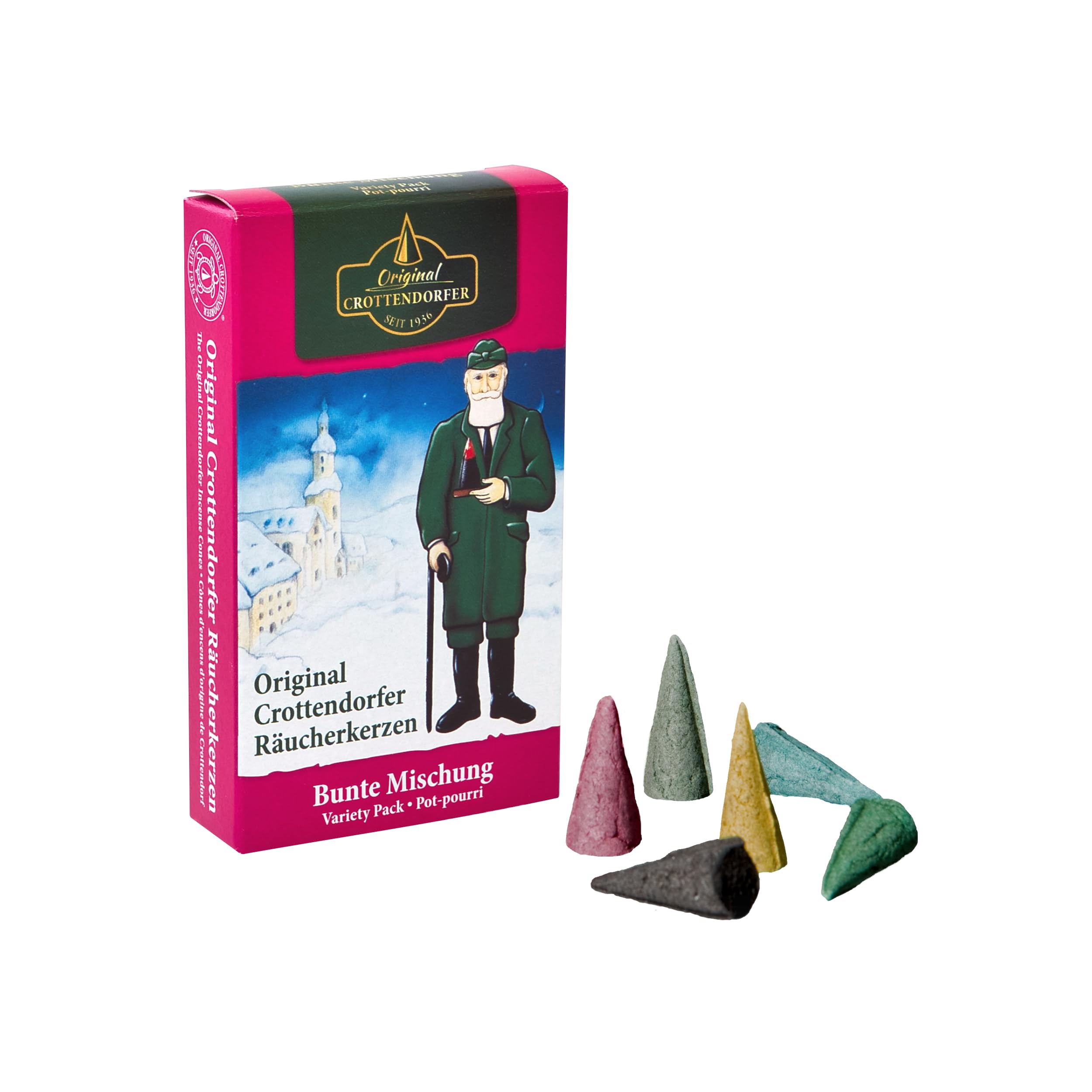 Crottendorfer Räucherkerzen Original Crottendorfer Incense Cones - 10 x 24 Economy Pack Mix A - Pack of 10