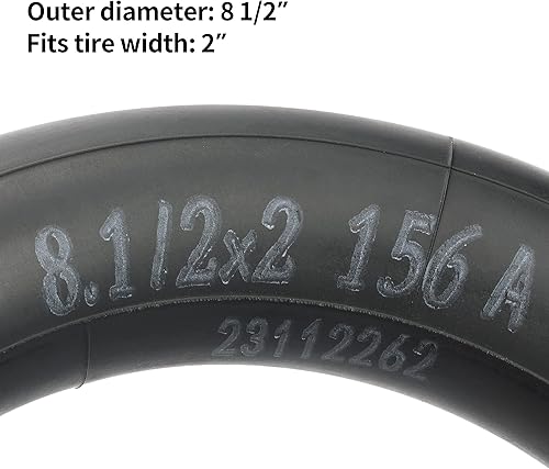 Miniatura 2 de RUTU Paquete de 2 tubos interiores de 8.5 pulgadas de grosor de 1.50.079 in de grosor, tubo universal de 8 12 x 2 inflado de repuesto para Gotrax