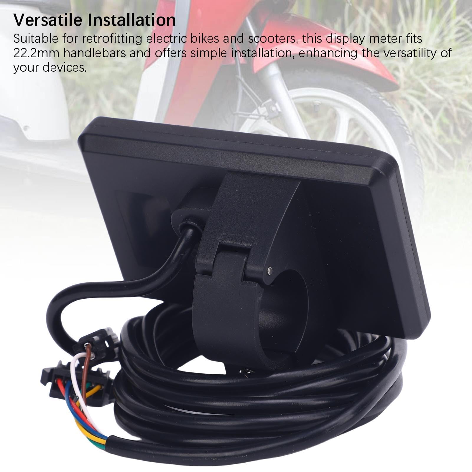 BuyWeek Kit de Controlador de Scooter Eléctrico Controlador de Onda Sinusoidal, 36V 48V 17A 3 Modo con S869 LCD Display y 130X Acelerador de Pulgar