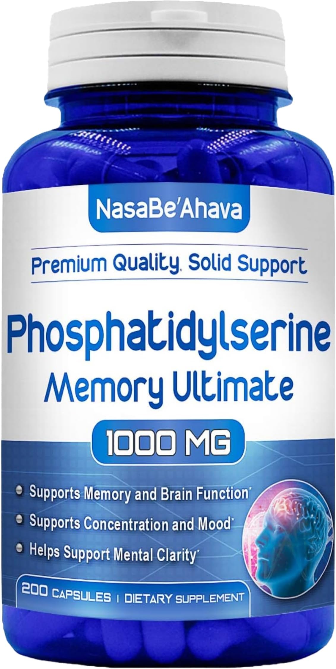 - Memory Supplement for Brain Support | Phosphatidylserine Supplement with Memory and Focus Complex with Ginkgo Biloba DMAE Rosemary and Gotu Kola | Made and Tested The USA (66 Day Supply)