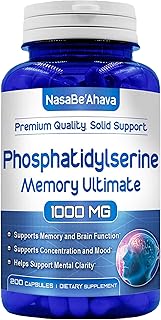 Memory Supplement for Brain Support | Phosphatidylserine Supplement with Memory and Focus Complex with Ginkgo Biloba DMAE Rosemary and Gotu Kola | Made and Tested The USA (66 Day Supply)