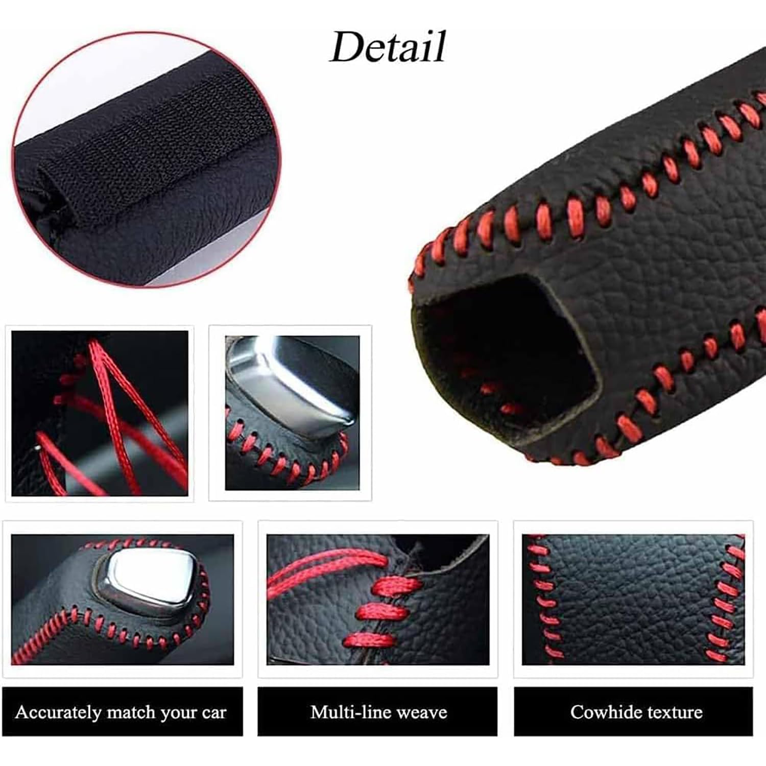 Custodia Protettiva per Freno a Mano per Auto per VW New Beetle Cabrio (1Y7) 2002-2025,Ingranaggi in Pelle Copertura Freno a Mano Accessori Interni Auto,Blue