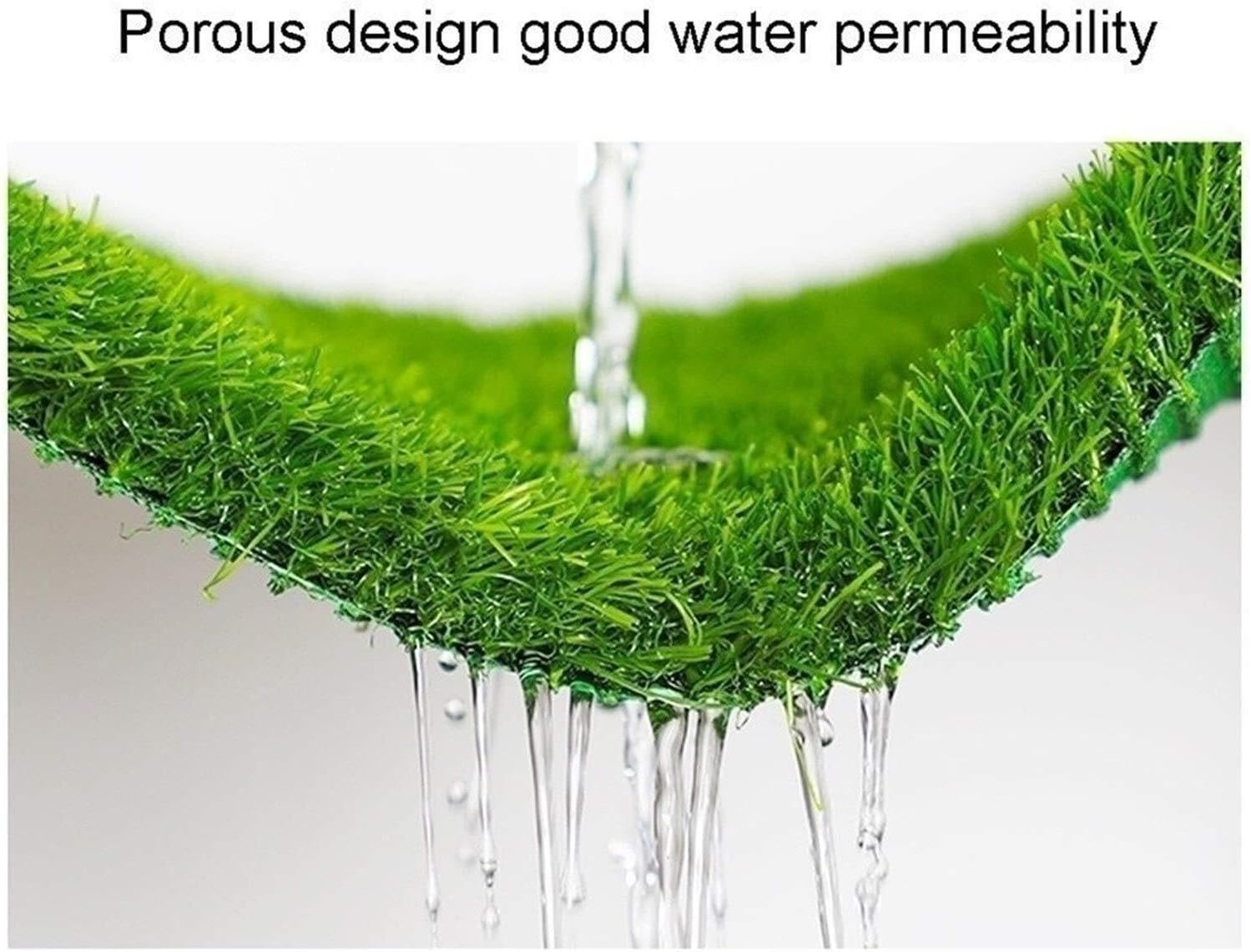 Synthetic Thick Lawn Grass Mat – 4cm Pile Height, Non-Slip, Easy to Clean Artificial Turf for Desk, Ground, Indoor/Outdoor Use (3m)