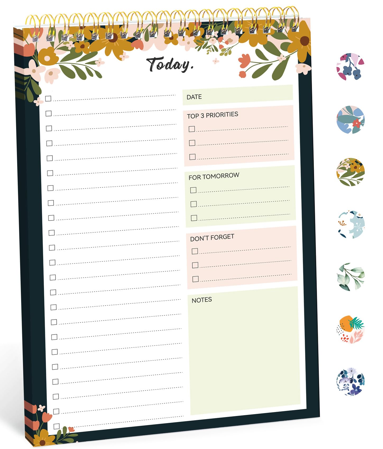 Taja To Do List Notepad - To Do List Notebook for Work with 52 Sheets, 9.8" x 6.5", Undated Daily Planner Perfect for Daily Tasks and Goal Setting,