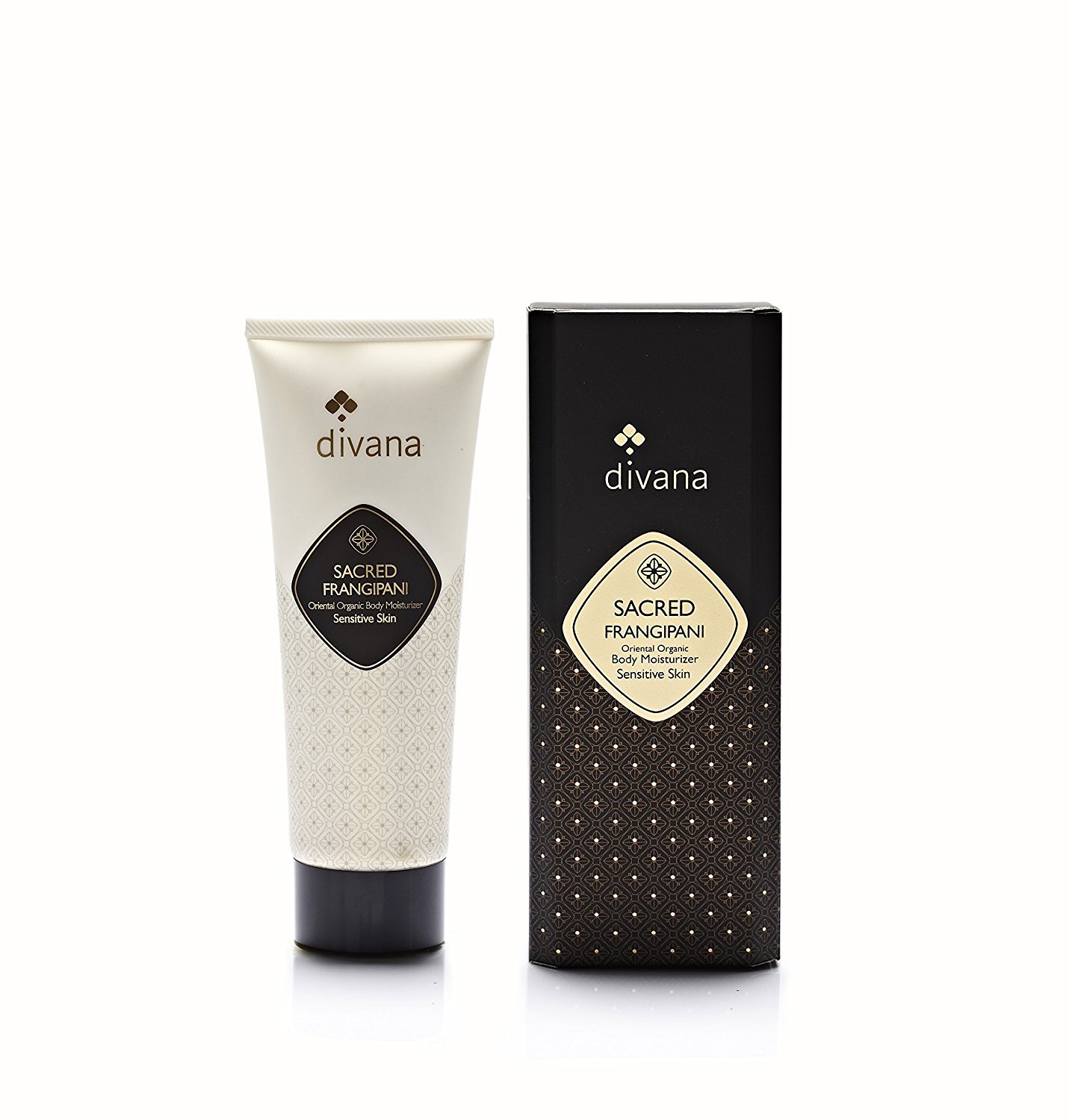 Divana Sacred Frangipani Oriental Organic Body Moisturizer 200 ML Medium Black&Ivory