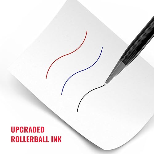 Miniatura 2 de Tinta Rollerball (paquete de 3, rojo, azul, negro)