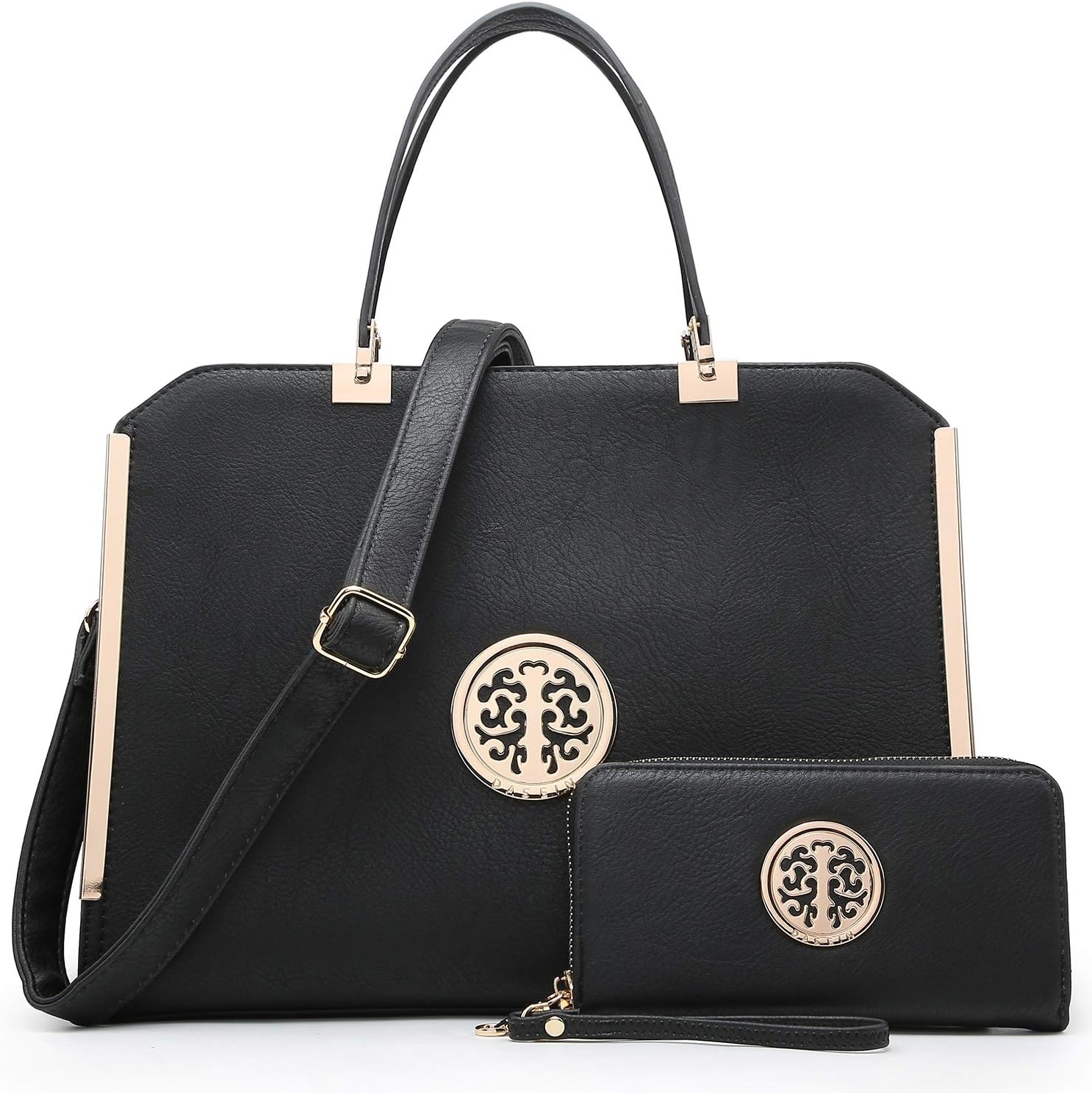 Dasein Women Purses and Handbags Top Handle Satchel Bags Large Shoulder Work Bag Tote with Wallet