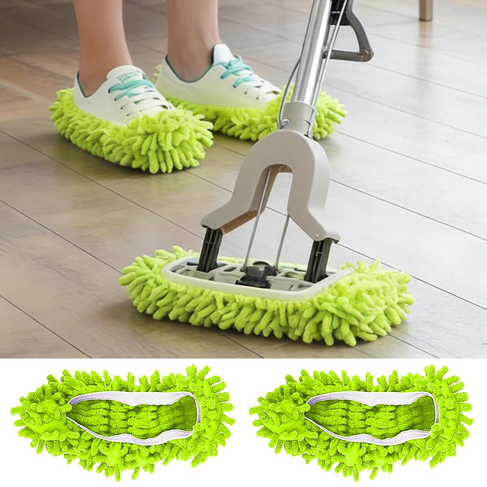 Pantuflas de limpieza de suelos, reutilizables, para uso doméstico en interiores, color azul — view 10