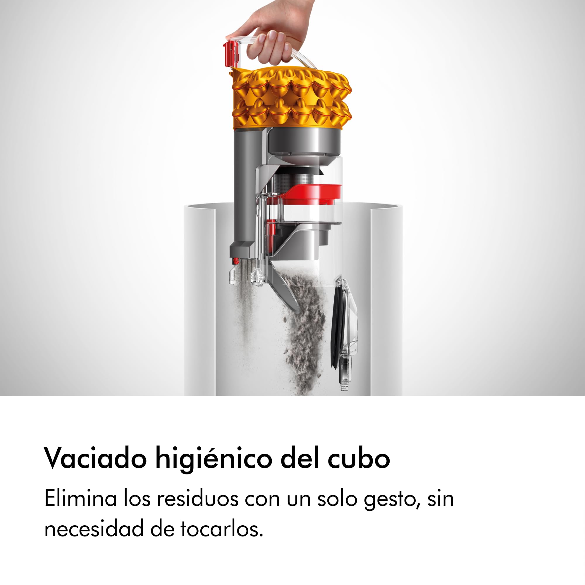 Dyson Cinetic Big Ball Multifloor 2 Aspiradora de Trineo sin Mantenimiento, 140 W, 1.63 Litros, 80 Decibeles, Amarillo