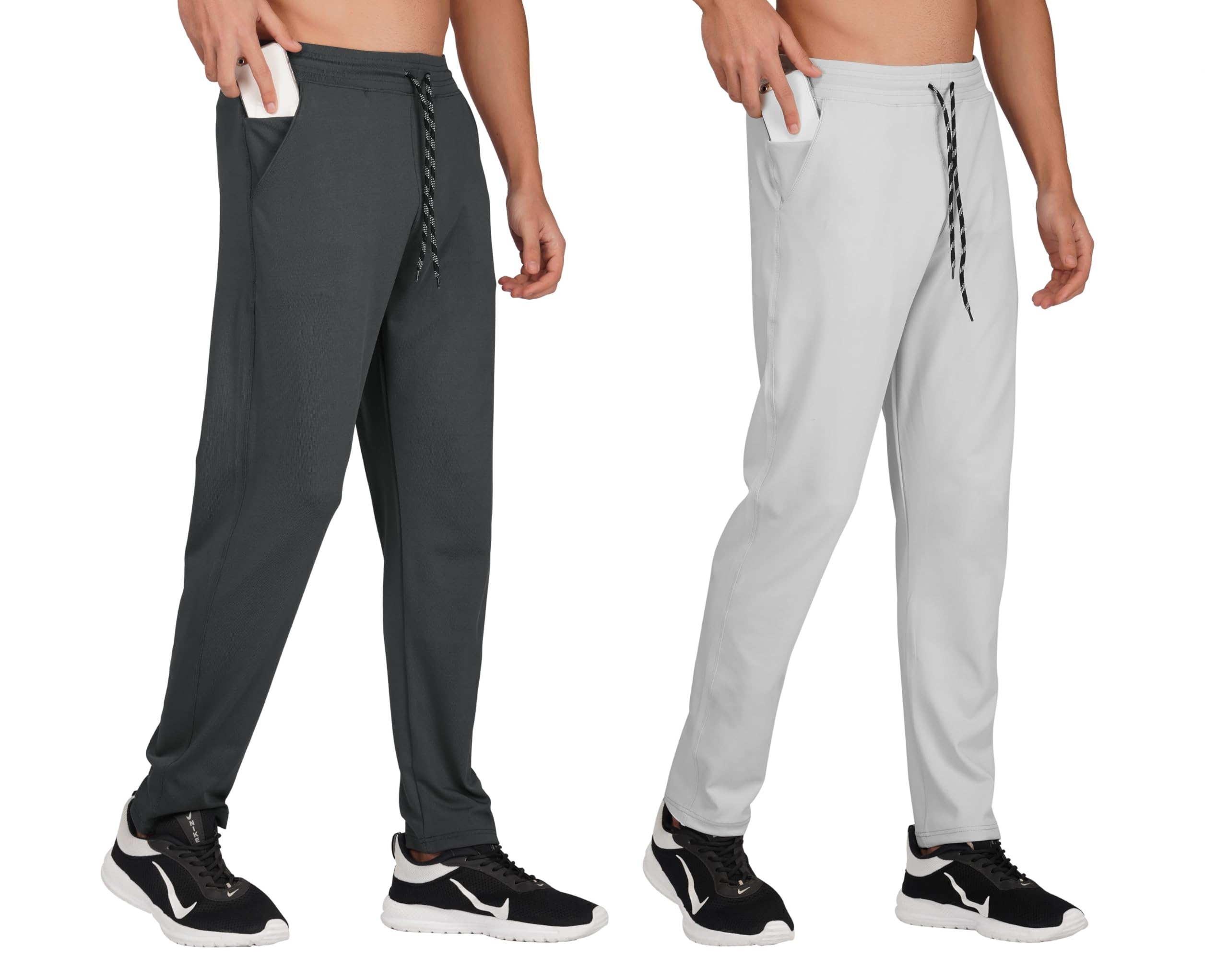SYFKO Men's Combo Lycra Polyester Track Pants || Regular Fit Lower for Mens & Boys || Choose The Right Waist Size for The Right Fit || (Pack of 2)-picture-20