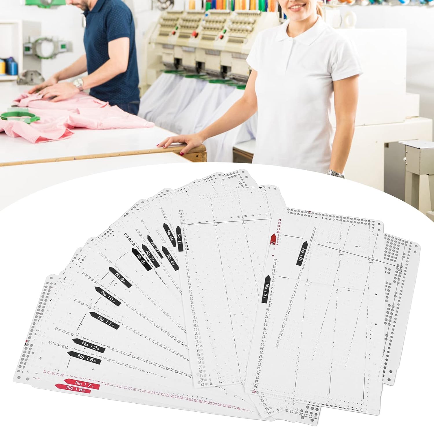 20 Patterns Knitting Machine Punch Card Flower Punch Cards Knitting Machine Punch Cards Knitting Machine Accessories for KH860 KH868 KH891 KH892 KH893