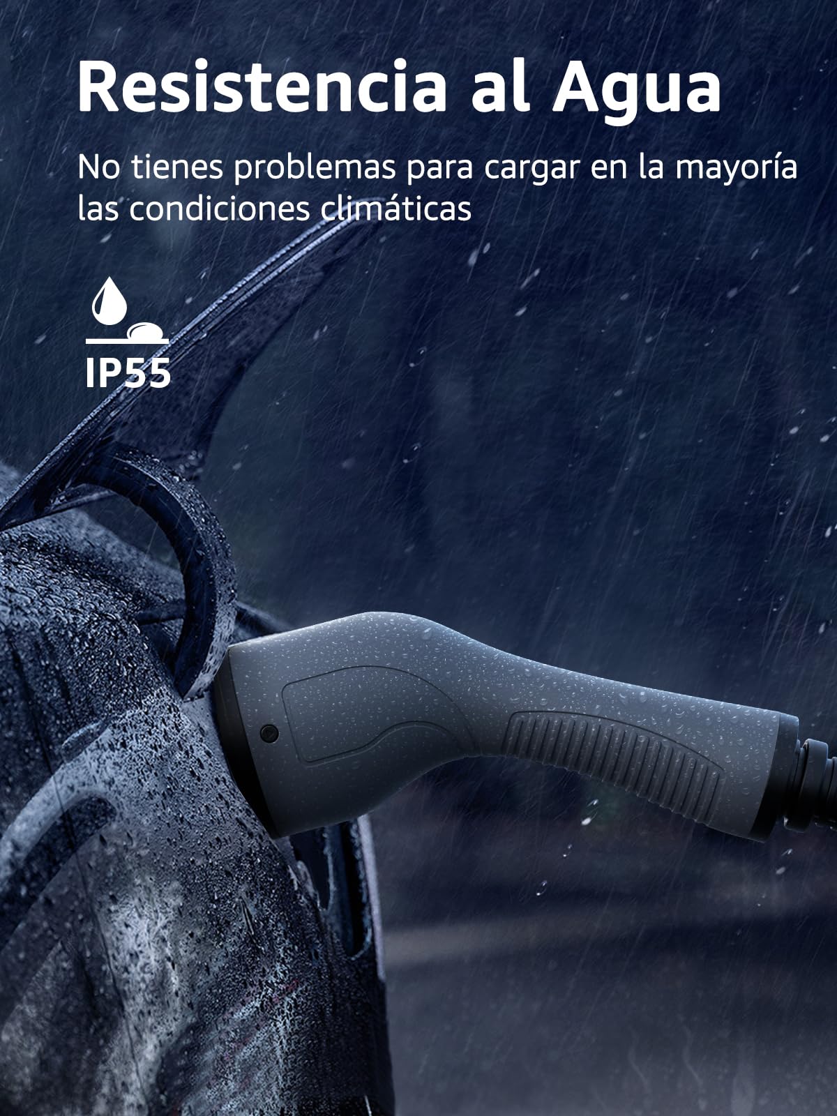 bokman EV Cable de Carga Tipo 2, Modo 3 / 32A / 22kW / Trifásico / 5 Metros, Cable de Carga Rápida Híbrido Enchufable para Vehículo Eléctrico Tipo 2 a Tipo 2