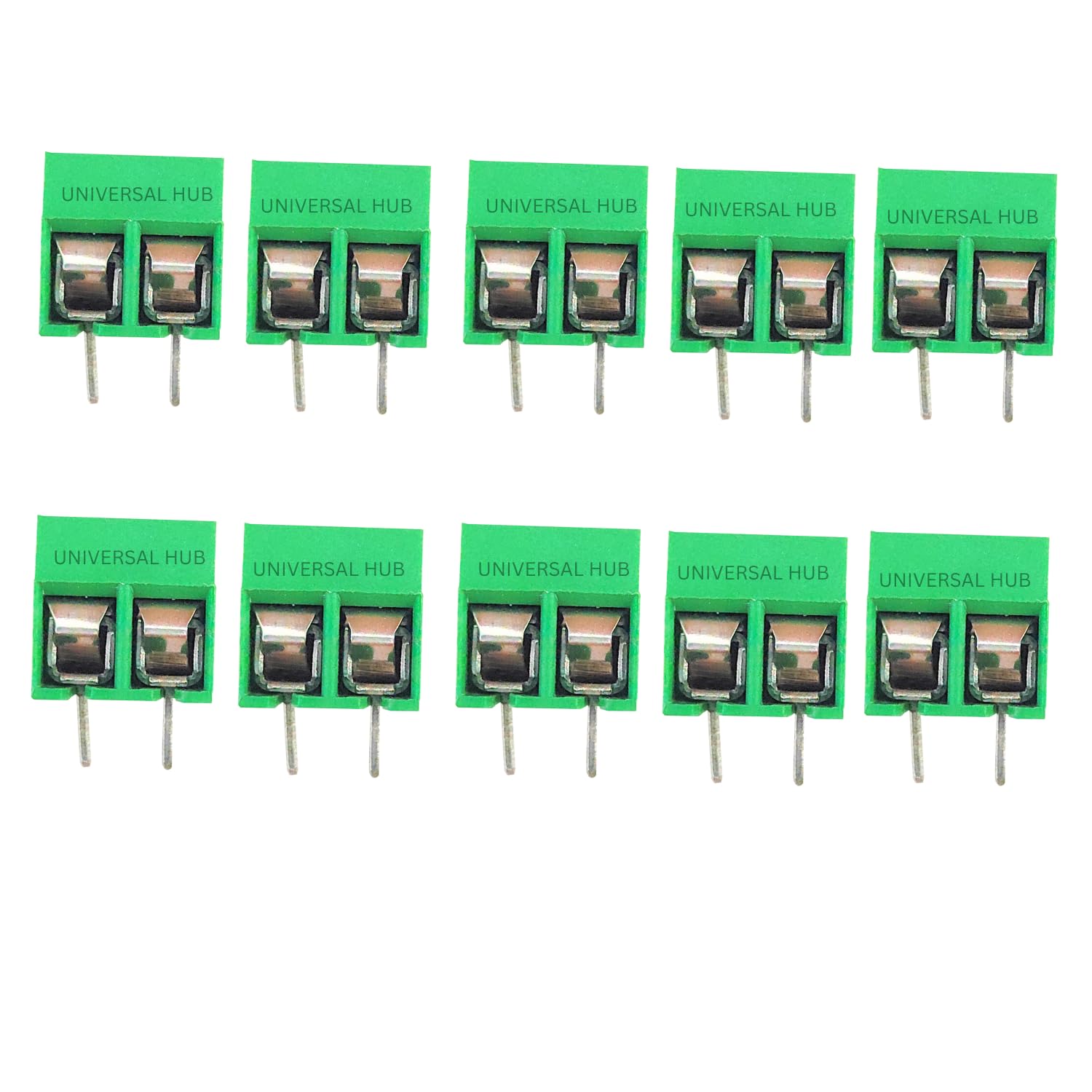 UNIVERSAL HUB 2PIN WIRE CONNECTOR 10PCS GREEN COLOR YX-126 Connector PCB Terminal Block AC 300V, 10A (B0CFL3SSQN) Amazon Price History, Amazon Price Tracker