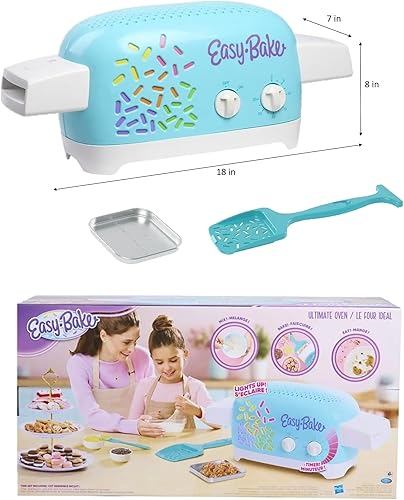 Miniatura 2 de Easy Bake - Juego de regalo para horno  sartén recambio de cupcakes de terciopelo rojo  delantal rosa de tamaño infantil  batidor arcoíris  bolsa de