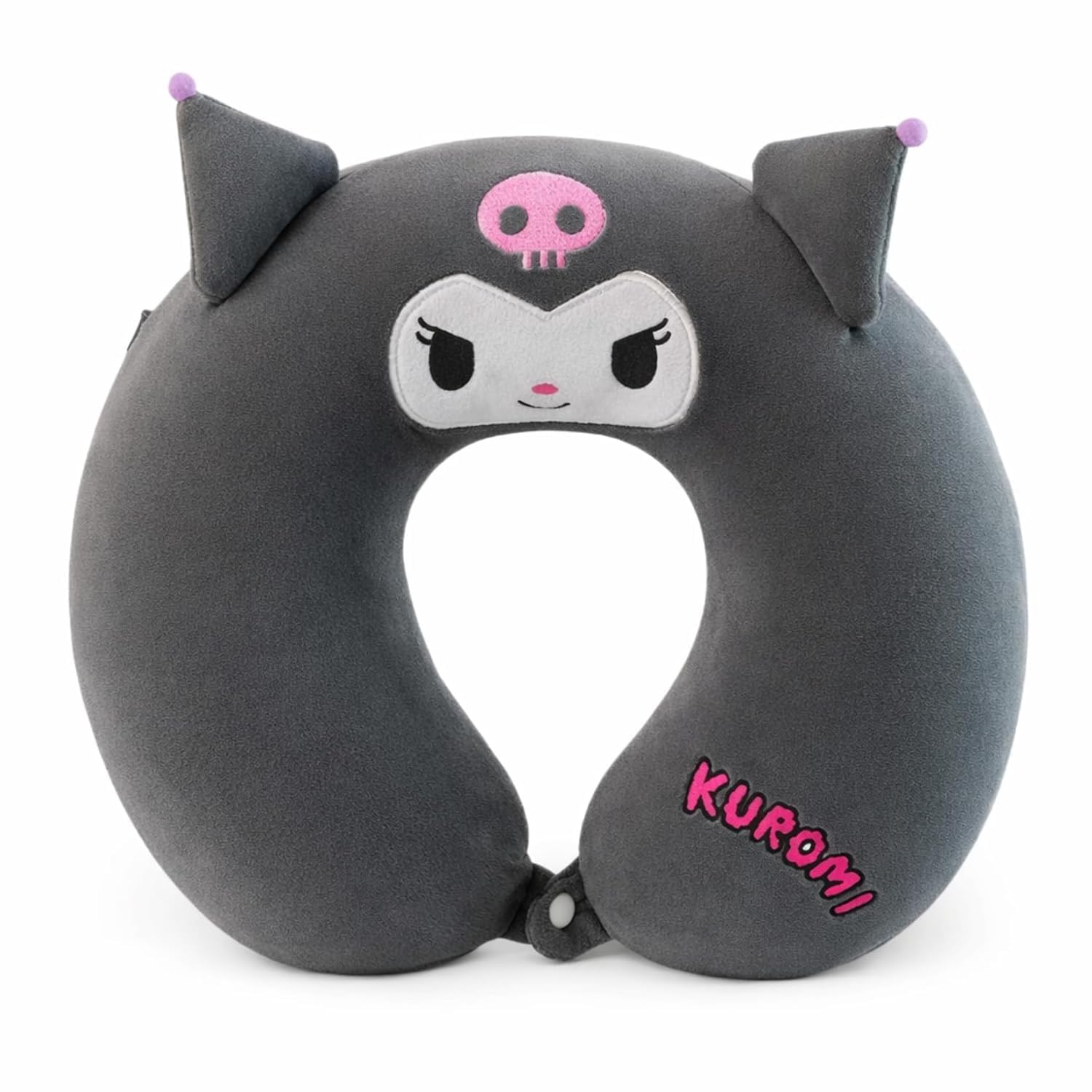 THE CUTE CRAZE Kids Cartoon U-Shaped Travel Neck Pillow | Soft Plush Head & Neck Support Cushion for Car, Flight & Airplane Travel for Boys & Girls. (Grey Pillow)-image-45
