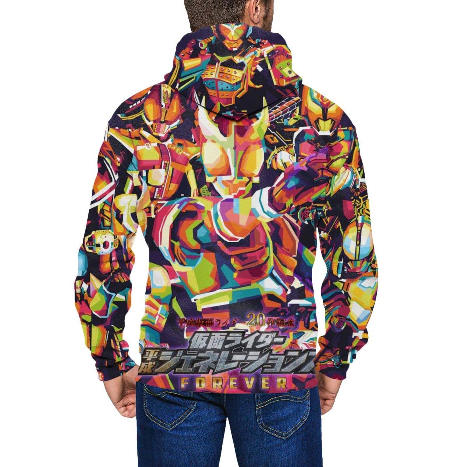 Amazon.co.jp: パーカー メンズ ジップアップパーカー 仮面ライダー