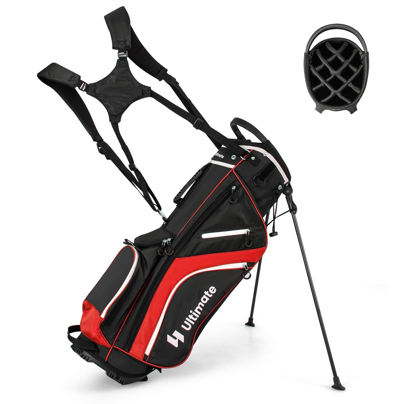 COSTWAY Torba golfowa, podział na 6/8/14 sztuk, torba golfowa, lekka torba na ołówki dla mężczyzn i kobiet