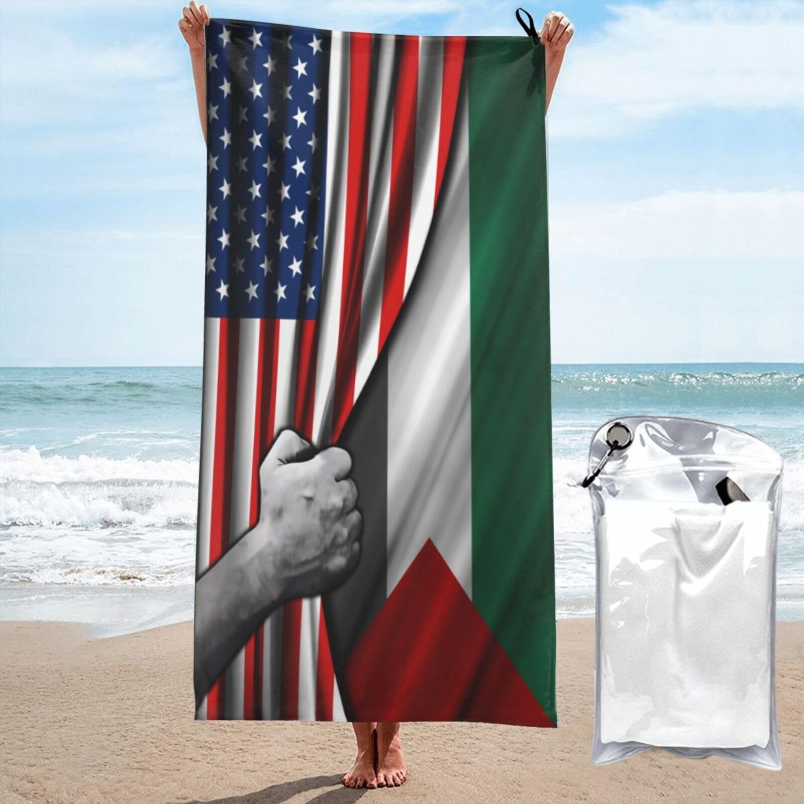 Serviette de plage légère drap de bain 70x140cm piscine et natation