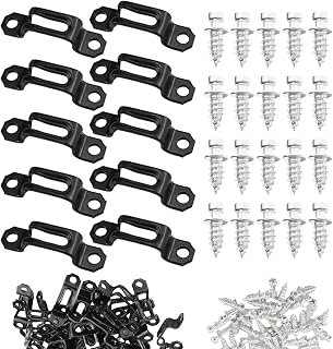 60 Set Furniture Concealed Connector, Slide Buckle Fastener, Furniture Connecting Fastener for Cabinet Accessories (Half Pass)