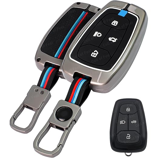 Metal Silicon Key Cover for Tata Vehicles