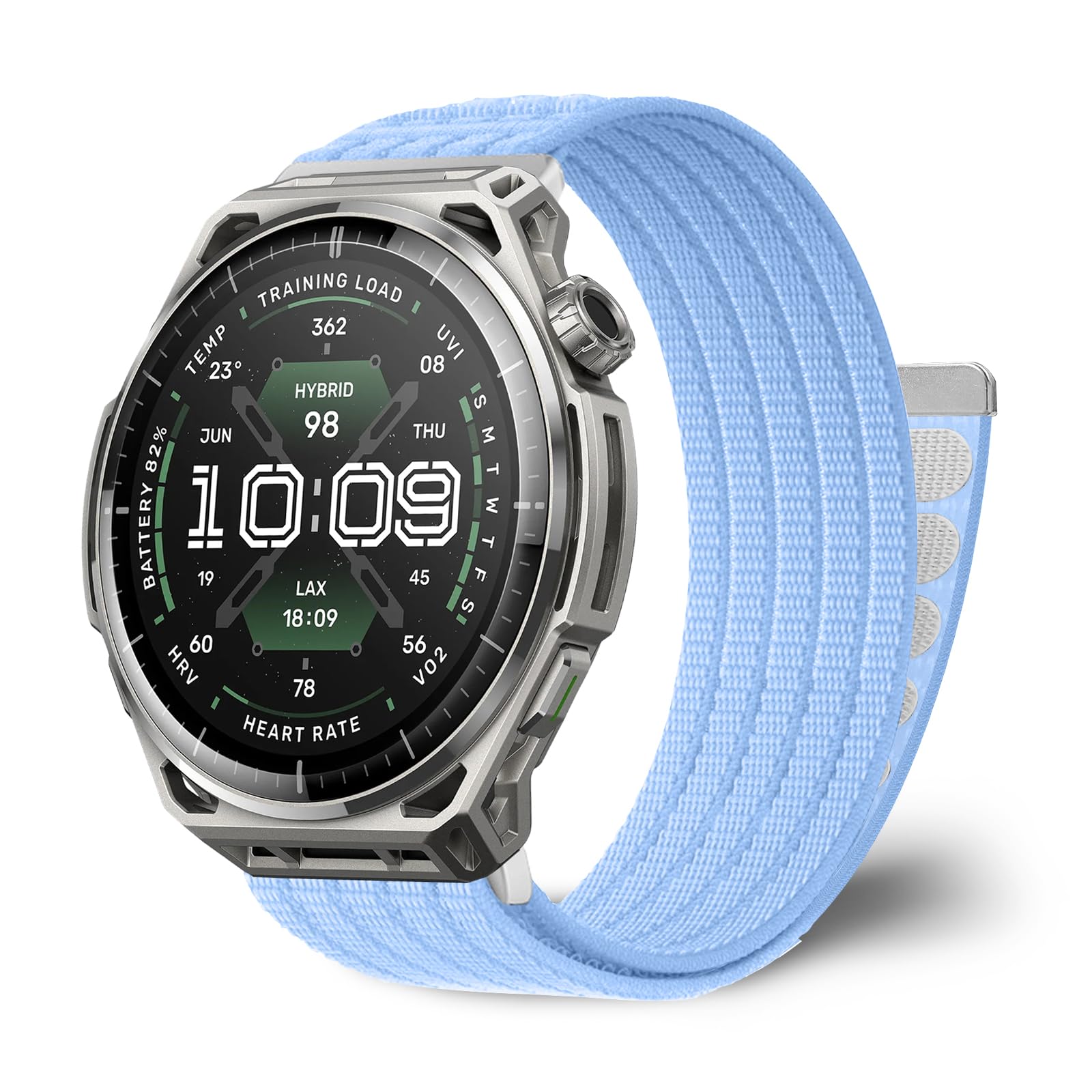 KeeFos 22mm Nylon Strap for Amazfit Balance 3 (Orange) | Bracelet for Amazfit Balance Ultra/Cheetah 2 Ultra/Bip Max, Non-Slip, Comfortable, Sweatproof, for Men and Women