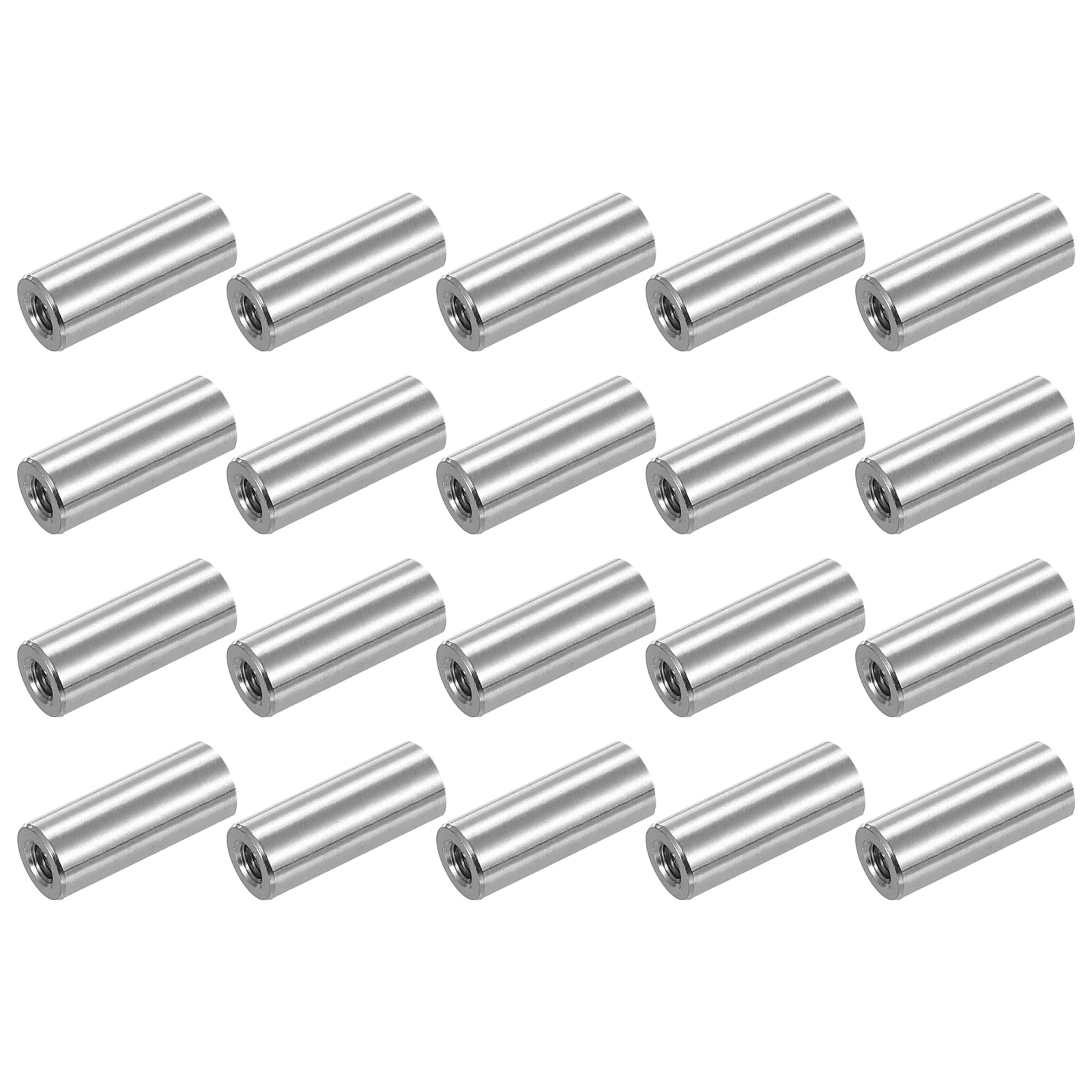 304 Stainless Steel Coupling Nuts - 25 Pcs -10