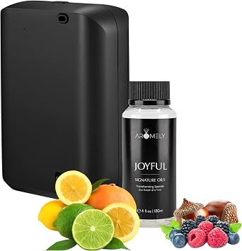 Aromely ARO X 25 Smart Scent Diffuser Bundle, Waterless Cold-Air System with Joyful Scent Oil 120 ml