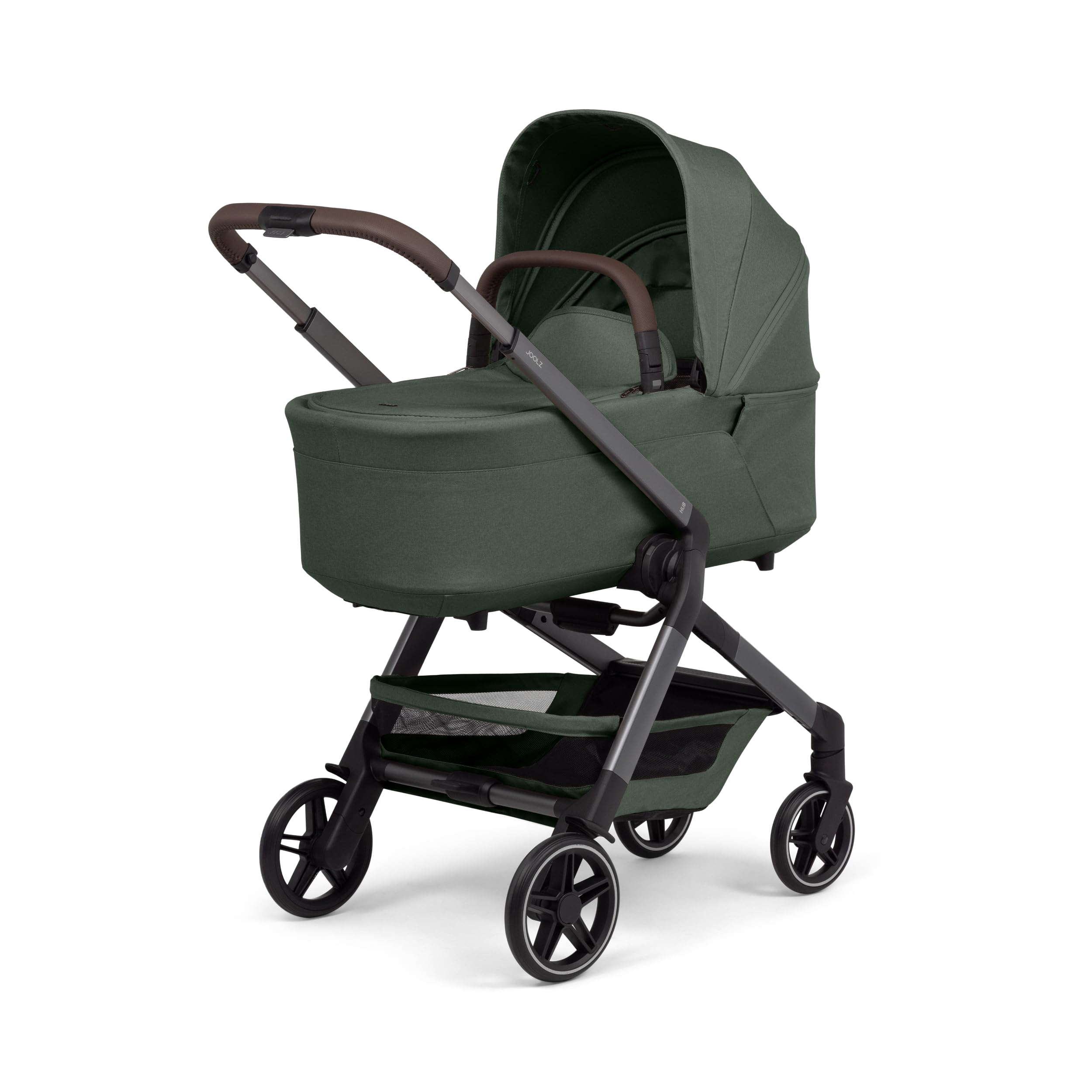 Joolz Hub2 Babywanne - Leicht, faltbare Babytragetasche mit Sicherheitsbügel & Kinderwagen für Neugeborene ab Geburt bis 9 kg, UPF 50+, Zusammenklappbar, kompatibel mit Hub2 Kinderwagen - Forest Green