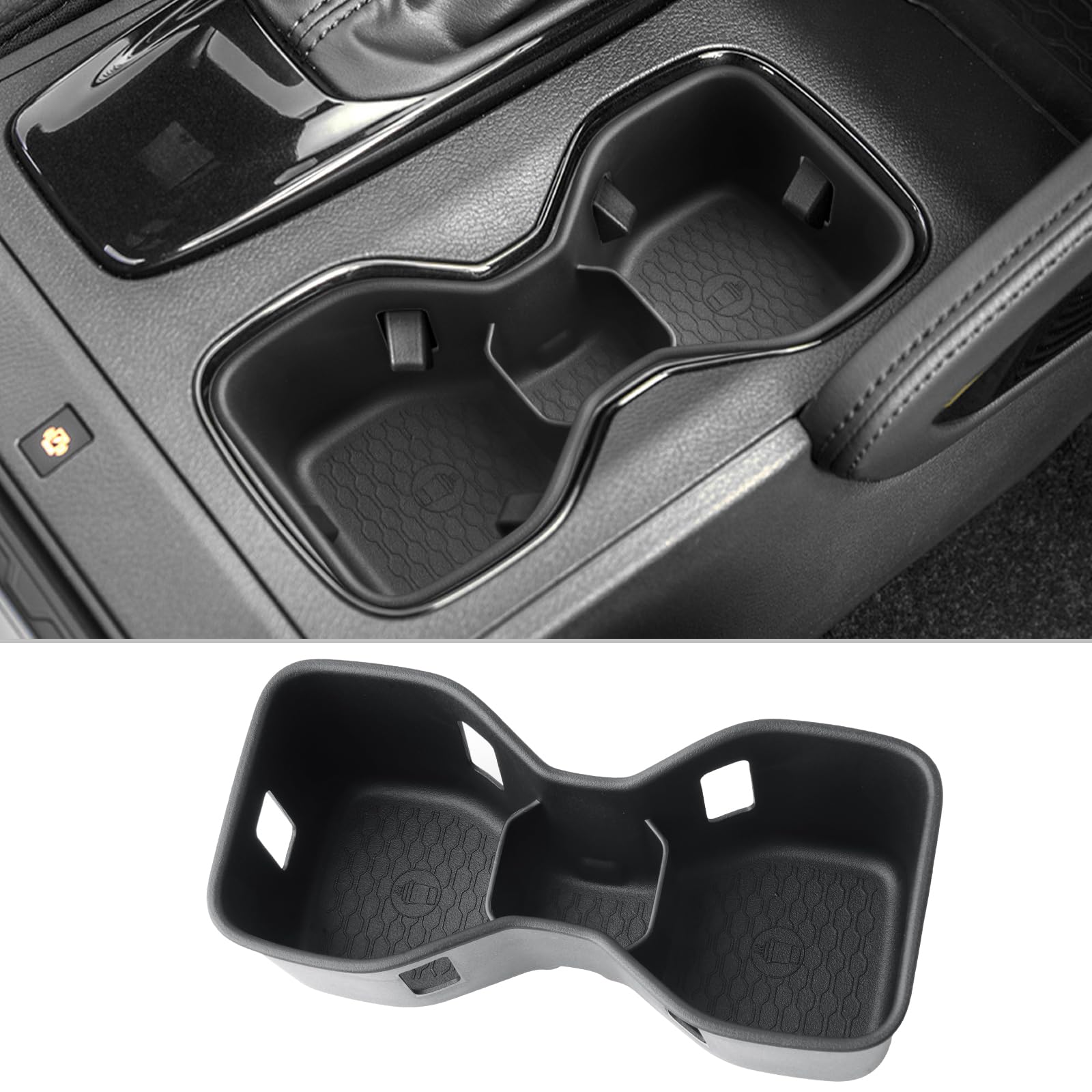 CDEFG for 2025 2026 Nissan Frontier Center Console Organizer for 2022 2023 2024 2025 2026 Nissan Frontier Accessories Middle Console Cup Holder Organizer Storage Box