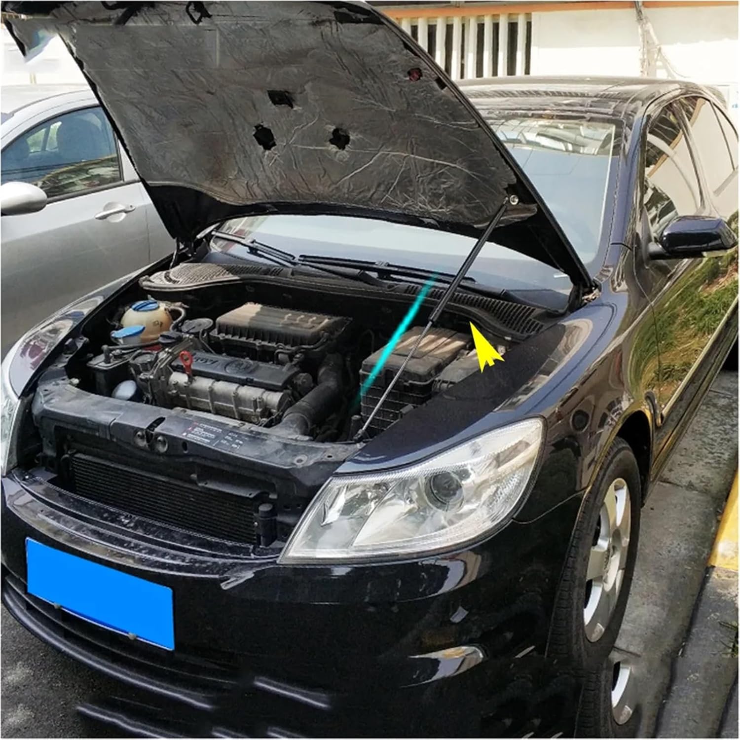 Car Refit Bonnet Hood Gas Shock Lift Strut Bars Support Rod 2007 2008 2009 2010 2011 2012 2013 2014 Compatible with Skoda A5