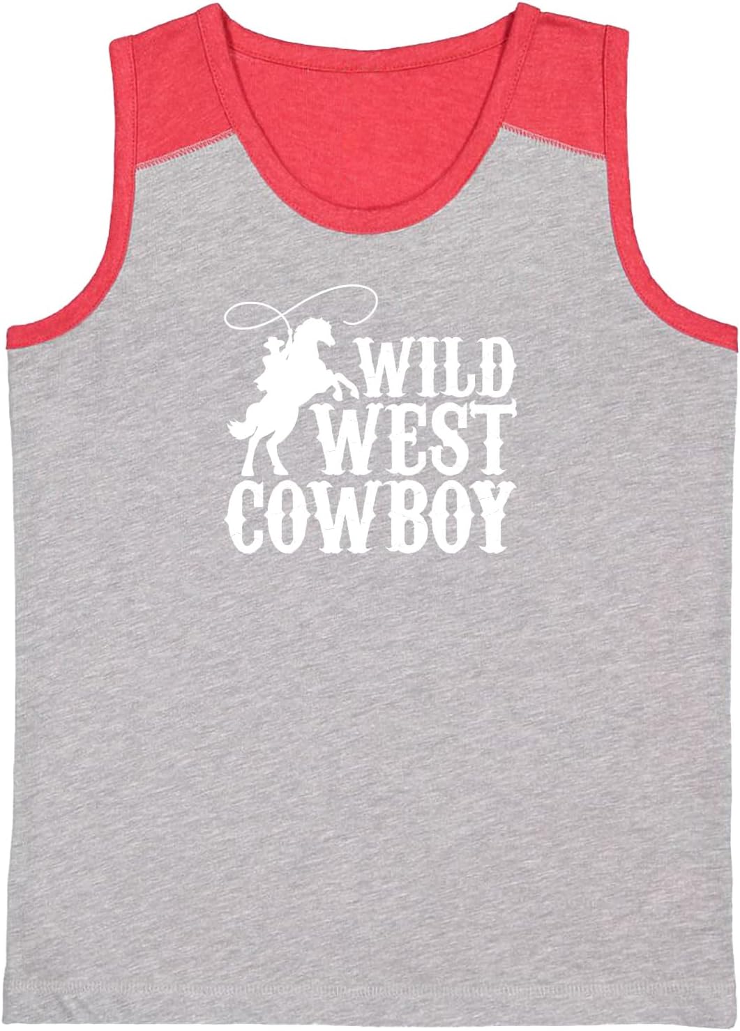 Tcombo Wild West Cowboy - Country Youth Contrast Back Tank Top