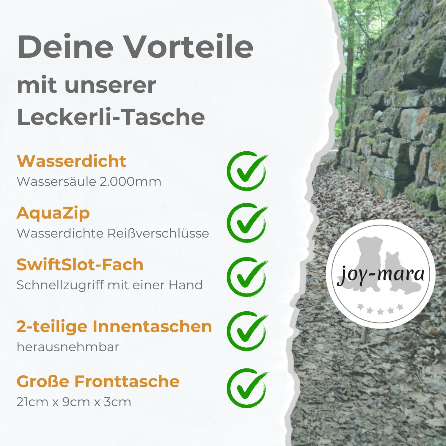 Leckerlitasche für Hunde - wasserdichte Hunde Leckerlitasche & Bauchtasche Hundetraining, Gassi Tasche Hund mit Flaschenhalter, Futtertasche Hund mit Kotbeutelspender & Leckerlibeutel