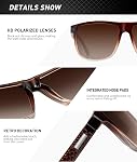 KALIYADI Mens Sunglasses Polarized Sunglasses-for-Men: Classic Sun Glasses with UV Protection for Driving Outdoors