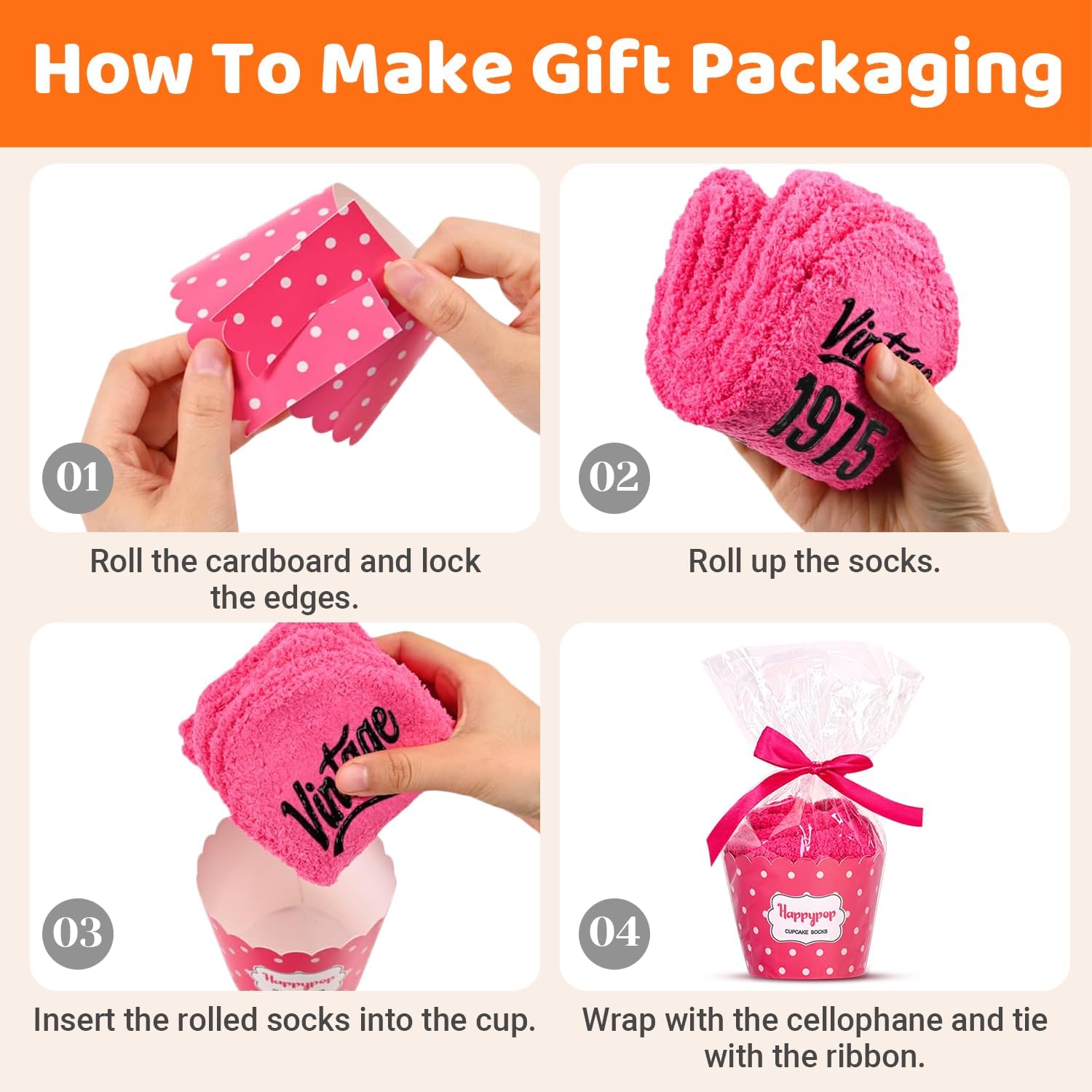 HAPPYPOP 56th 61st Birthday Gifts - Birthday Socks for Mom, Gifts for Women Ages 51-60 - Image 4