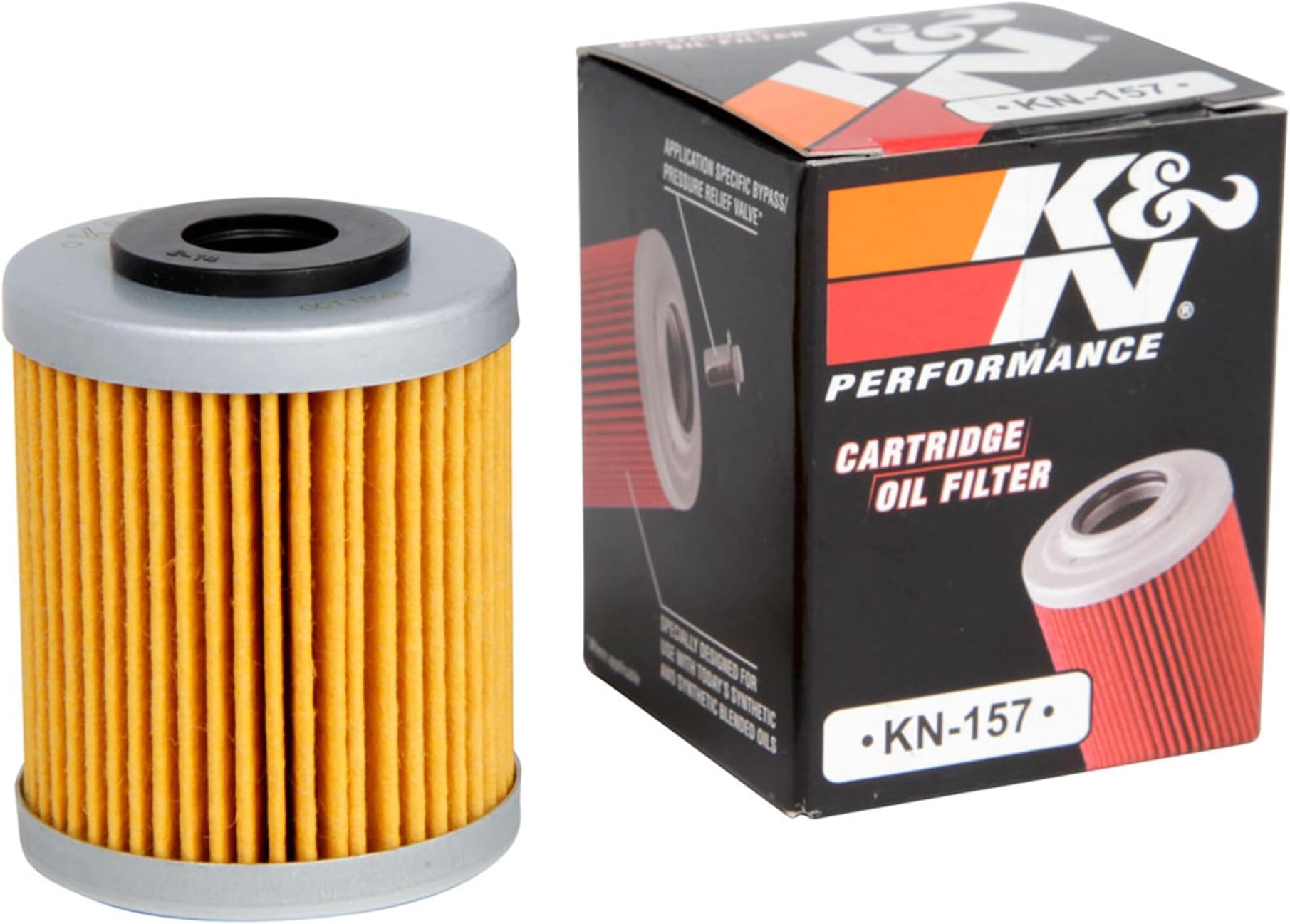 K&N Powersports Oil Filter - Cartridge 41x52mm compatible with KTM (KN-157)