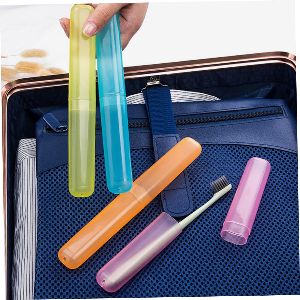 Ciieeo 84 Uds Caja De Cepillo De De Color Estuche De Cepillo De para Viajar Soporte De Cepillo De De Viaje Estuches De Viaje para Cepillo De
