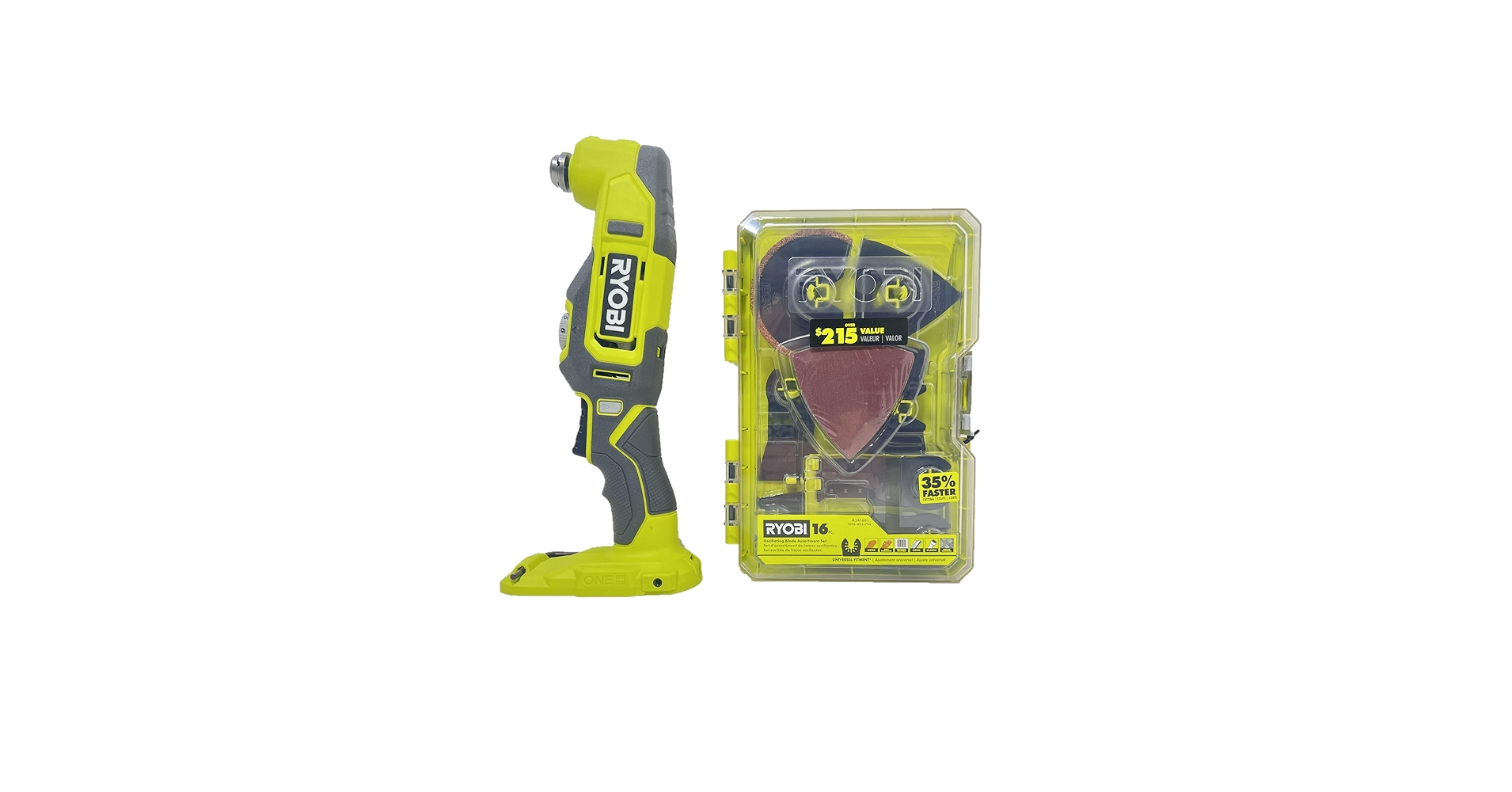 Ryobi 18-Volt Cordless Multi-Tool with 16-Piece Oscillating