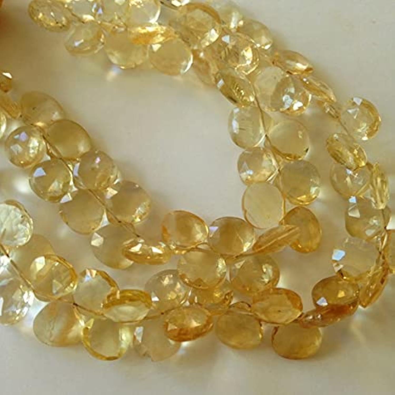 Briolettes en citrine LKBEADS pour boucles d'oreilles solaires et bijoux d'été