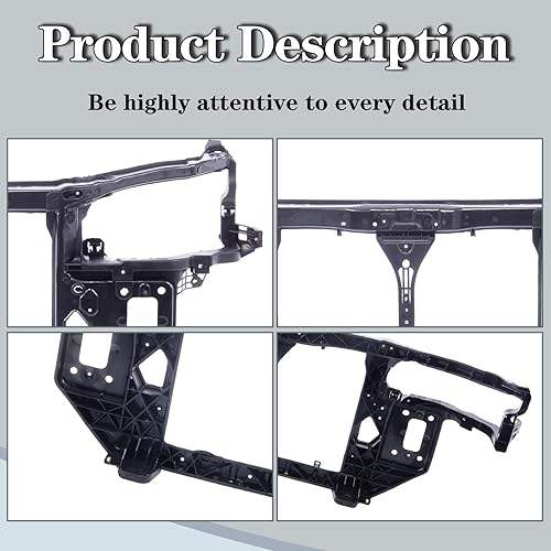 Miniatura 4 de CarPartsDepot Soporte de radiador compatible con Hyundai Elantra HY1225152 641012H000 2007-2010