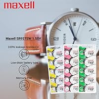 Vista 2 de Maxell SR927SW 395 D395 SR57 SR927 Batería de reloj de óxido de plata