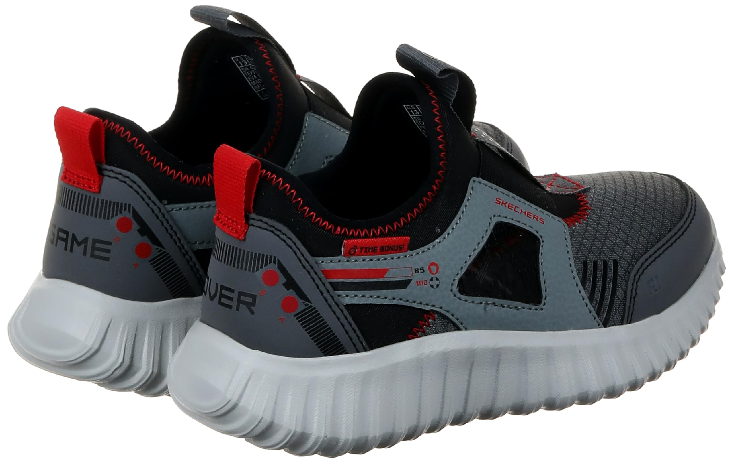 Skechers Depth Charge 2.0-Techno Point, Zapatillas Uni-niños, Gris Multicolor, 3.5 Big Kid