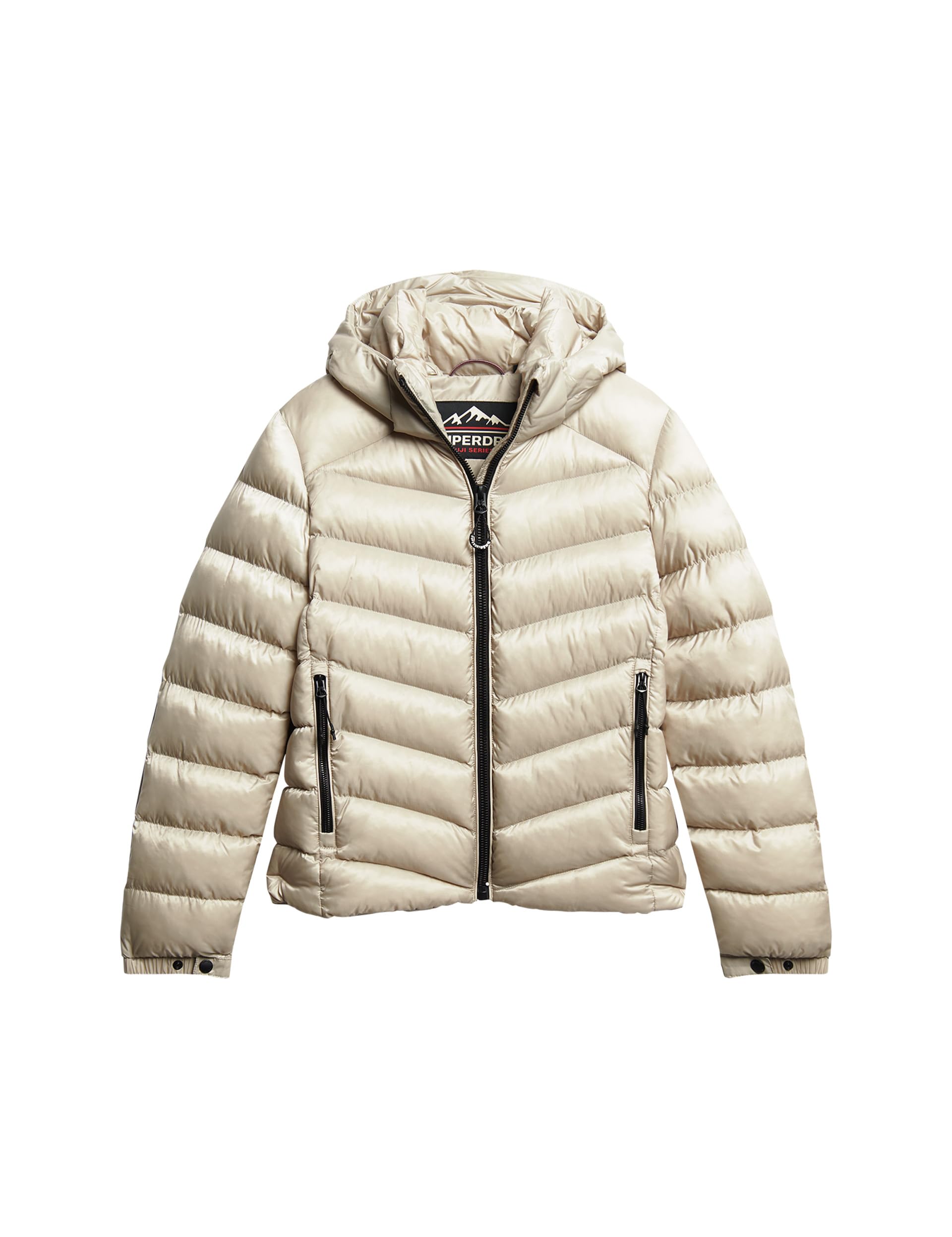 Superdry Women's Beige Puffer Jacket Everest
