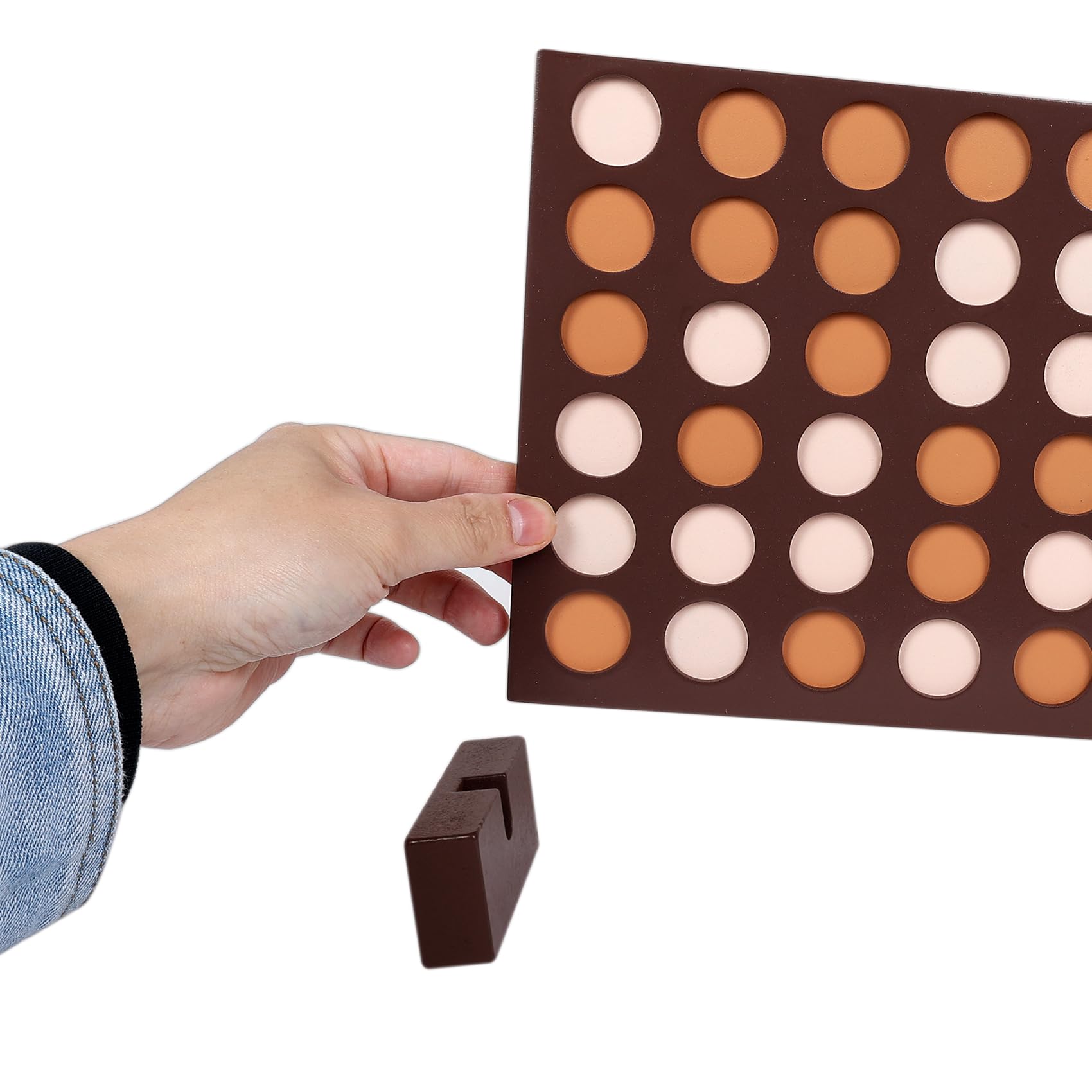 Wooden 4 in a Row Game, Classic Strategy Game for Kids and Adults, Connect The 4 Discs of Same Colour in a Row Perfect for Family Picnics, Camping, Great Travel Game and Gift for All Ages - Image 4