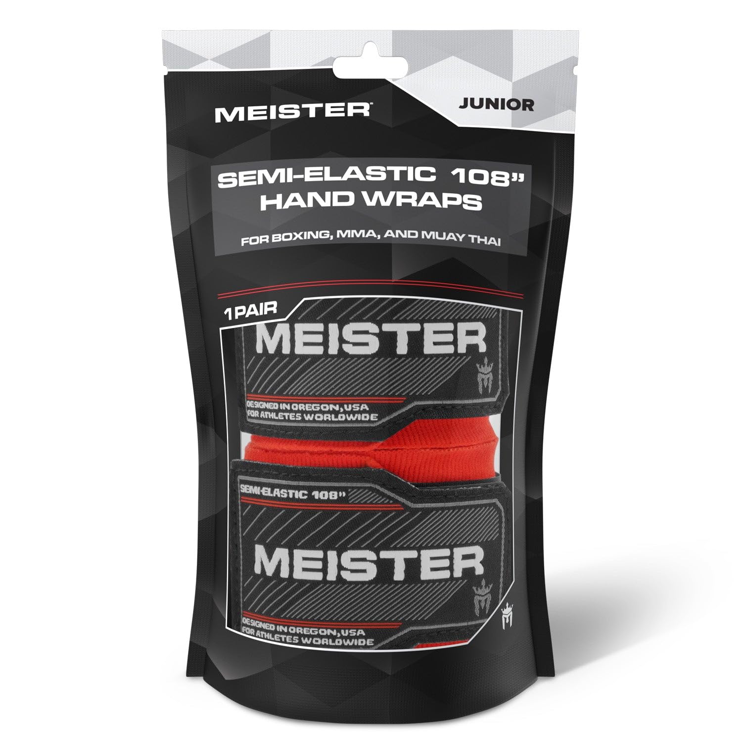 Meister Junior 108" Vendajes Elásticos de Algodón para Manos para MMA y Boxeo (Par)