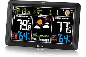 BAYGA Atomic Projection Alarm Clock: Precision Weather Monitoring for Indoor and Outdoor Spaces