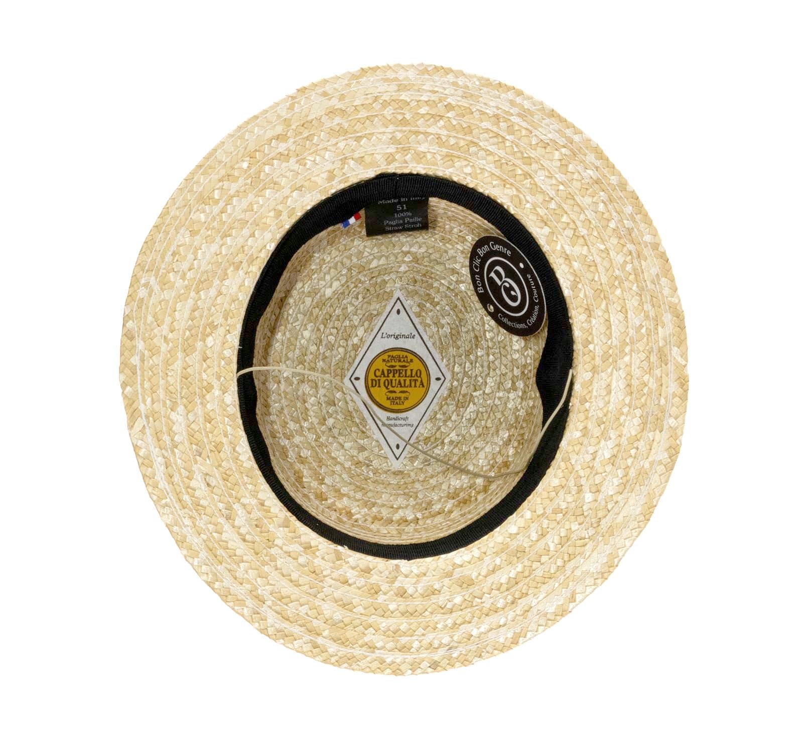 Chapeau canotier Paille Enfant Petit Canotier