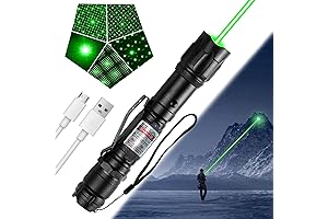 AtomicBeam Rechargeable Green Laser Pointer: High Power, Long Range, Powerful Dot Beams...