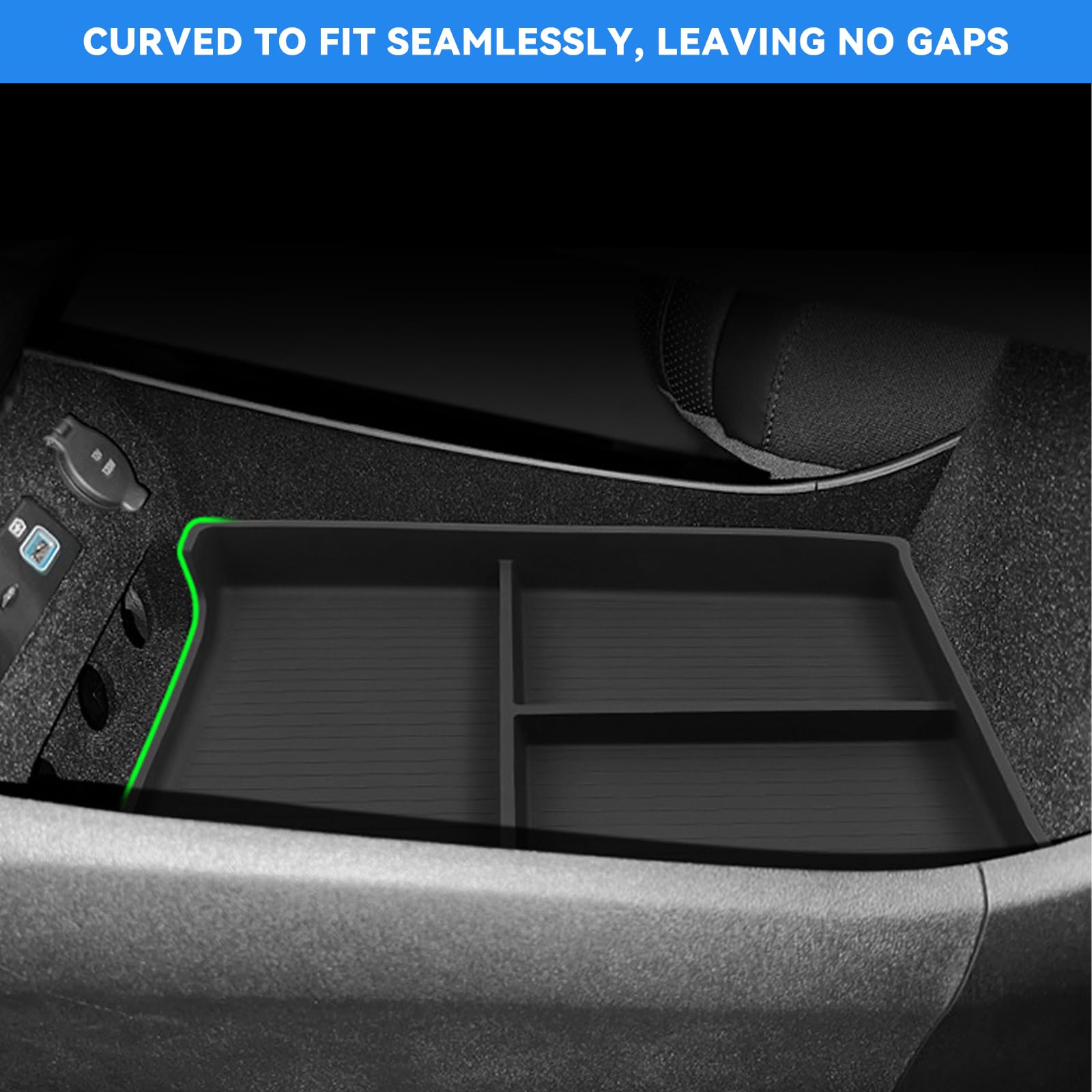 JULIK Sottoscatola per la console centrale per BYD Sealion 07 EV 2024-2026 - Scatola portaoggetti con TPE antiscivolo per cellulare, monete e chiavi