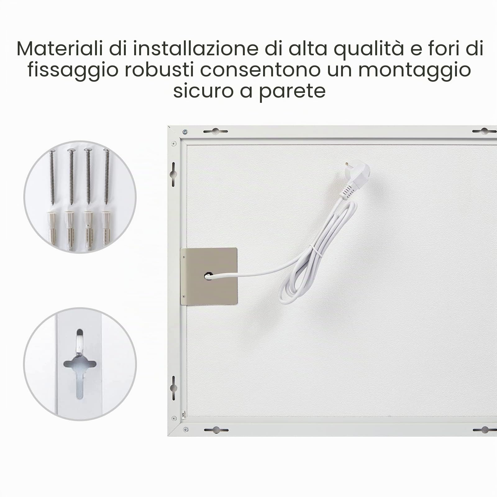 Riscaldamento a infrarossi 300 watt, l'ultimo modello di riscaldamento a infrarossi nel 2024, riscaldamento a risparmio energetico silenzioso, sicuro con protezione da surriscaldamento